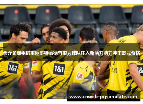 桑乔冬窗租借重返多特蒙德有望为球队注入新活力助力冲击欧冠资格